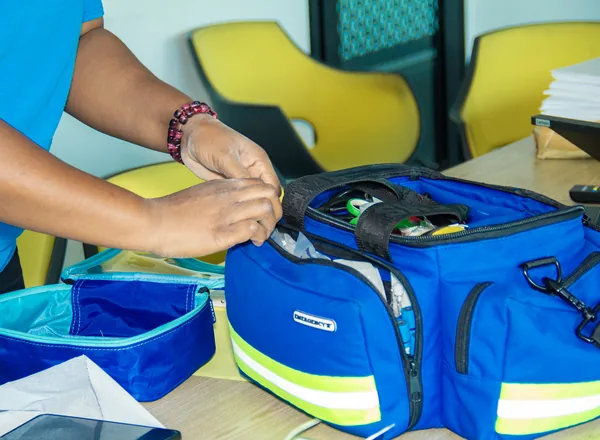 Trousse d'intervention Umed déployée sur site